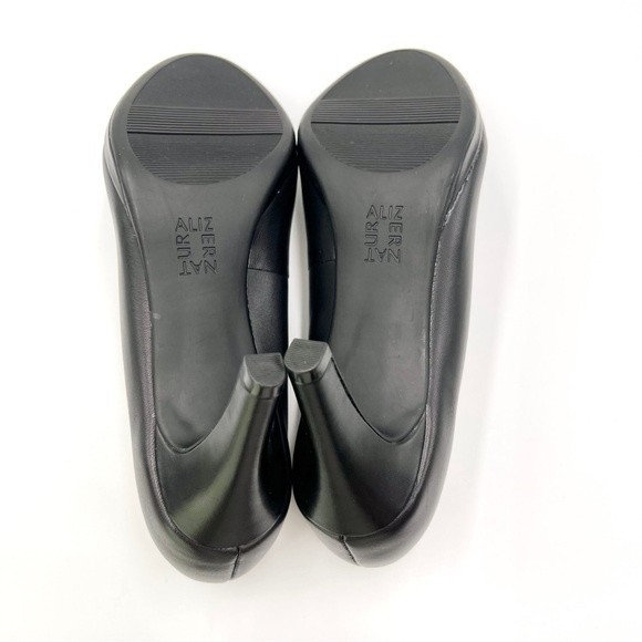 Naturalizer Womens Size 7 Michelle Classic Black Leather Heels Pumps Shoes - Picture 10 of 16